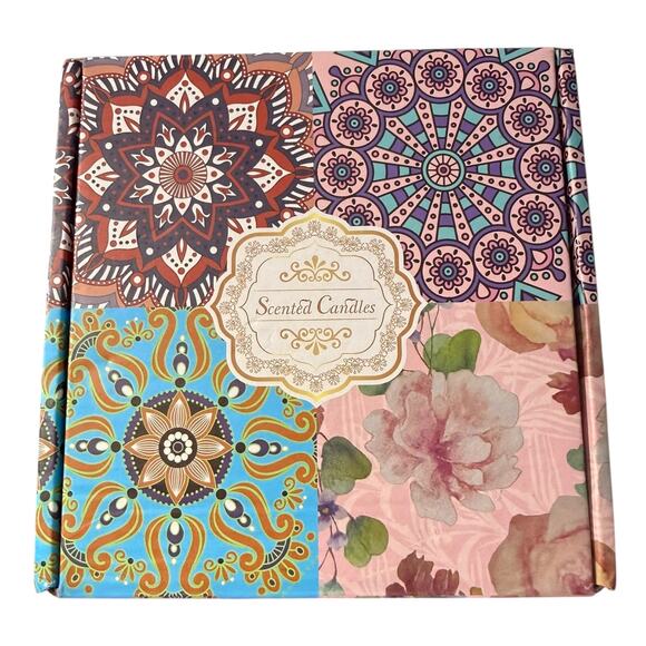 4 Herb & Floral Aromatherapy Soy Candles With Gift Box - Picture 5 of 5